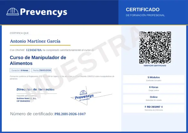 carnet manipulador de alimentos