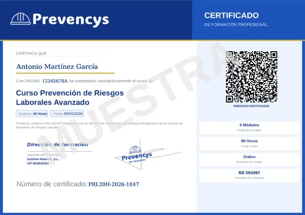 curso prl 60 horas