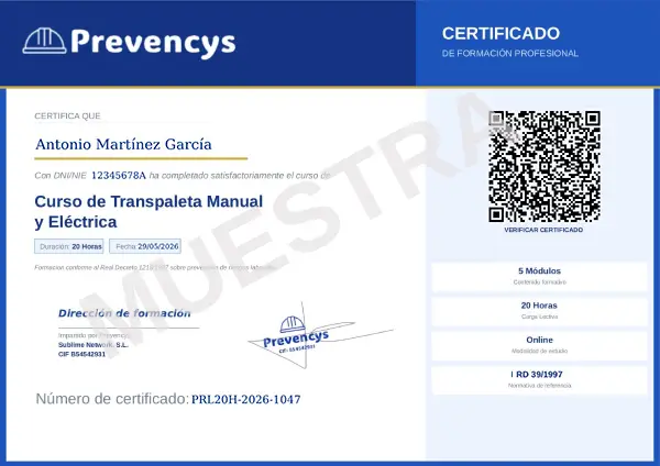 curso de transpaleta